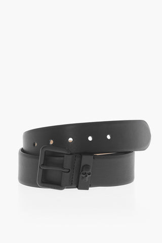 Solid Color Leather Belt 40mm
