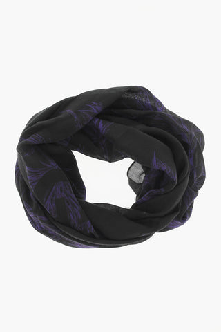 Cashmere and Silk Foulard with Print