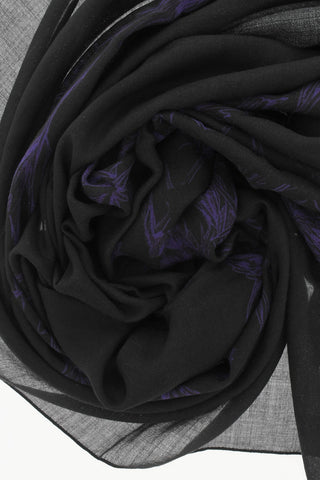 Cashmere and Silk Foulard with Print