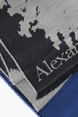 Wool and Silk Scarf with Fringes