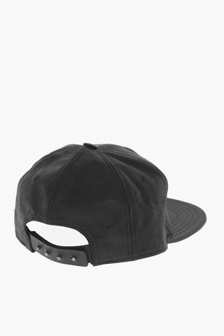 DRKSHDW Leather and Nylon Baseball Cap