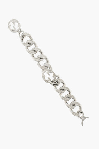 Maxi Collana a Catena Effetto Argentato