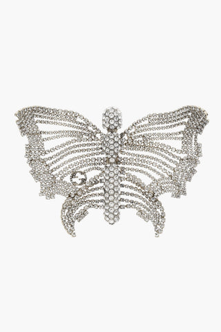 Rhinestone Maxi Butterfly-Shaped Pin
