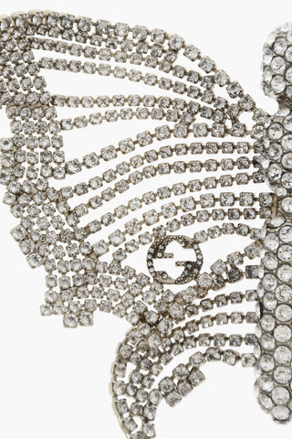 Rhinestone Maxi Butterfly-Shaped Pin