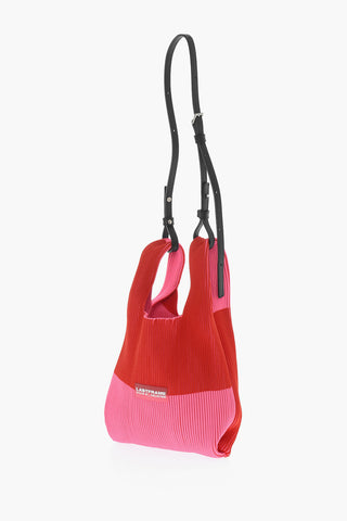 Two-Tone Knitted Tote Bag