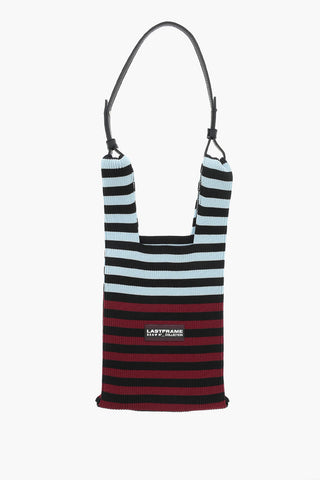 Borsa Tote in Maglia a Righe