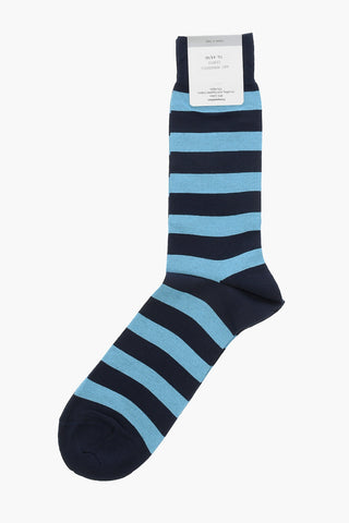Two-Tone Striped Long Socks
