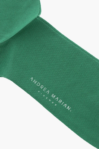 Solid Color Cotton Blend Socks with Contrasting Detail