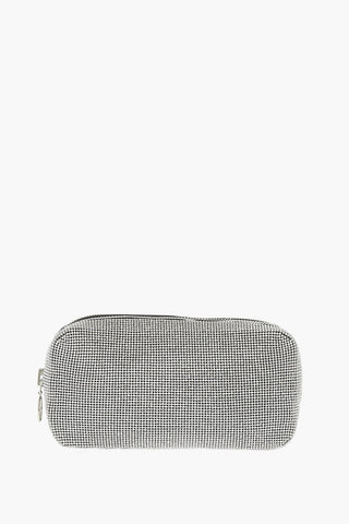 Fabric Belt Bag with Rhinestone Embellishment