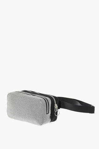 Fabric Belt Bag with Rhinestone Embellishment