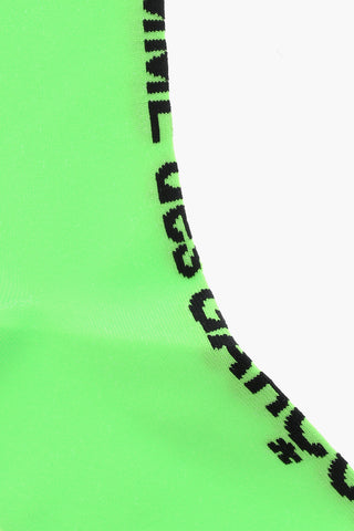 Solid Color Socks with Contrasting Logo