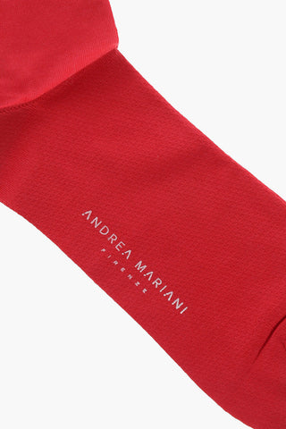 Solid Color Cotton Blend Socks with Contrasting Detail
