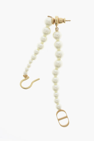 Single Earring with Beaded Pendant