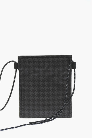 7 FRAGMENT HIROSHI FUJIWARA Houndstooth-Motif Nylon Mini Crossbody Bag