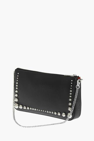 Leather Shoulder Bag with Studs