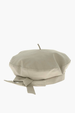 Solid Color ARTY OBLIQUE Basque Hat with Embroidered Logo