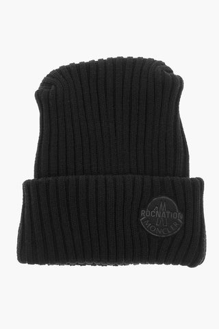 4 GENIUS ROC NATION JAY-Z Ribbed Virgin Wool Beanie