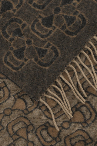 All-Over Logo Cashmere Scarf