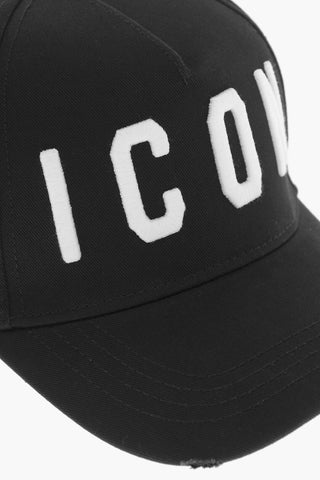 ICON Cappello Baseball in Tinta Unita con Logo in Rilievo