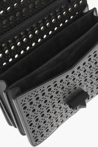 Perforated Leather LE PAPA SMALL Crossbody Bag