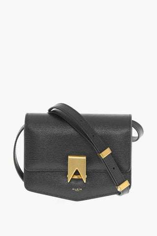 Leather LE PAPA SMALL Crossbody Bag with Golden Details