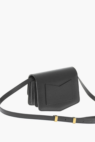 Leather LE PAPA SMALL Crossbody Bag with Golden Details