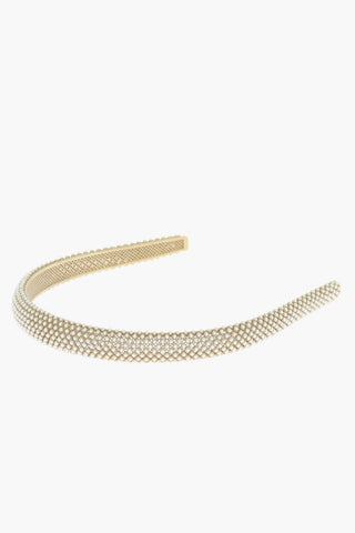 Cerchietto per Capelli D-RENAISSANCE in Metallo con Perline