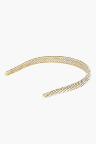 Cerchietto per Capelli D-RENAISSANCE in Metallo con Perline