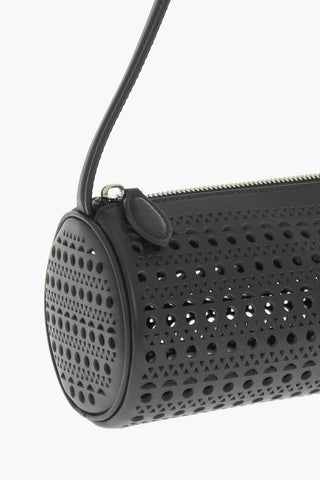 Borsa a Spalla in Pelle Traforata
