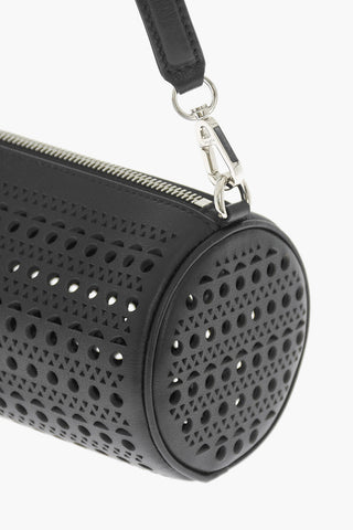 Borsa a Spalla in Pelle Traforata