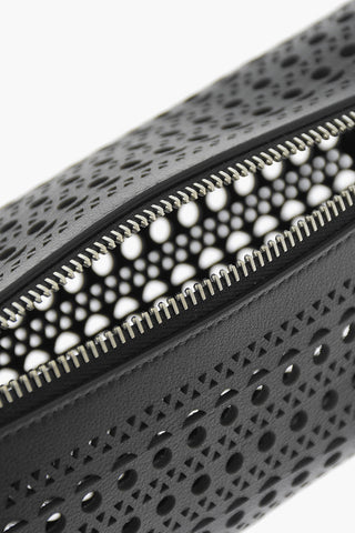 Borsa a Spalla in Pelle Traforata