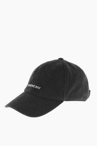Cappello Baseball in Tinta Unita Effetto Vintage con Logo Ricamato