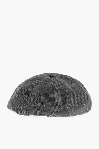 Prince of Wales Motif Virgin Wool Basco Hat