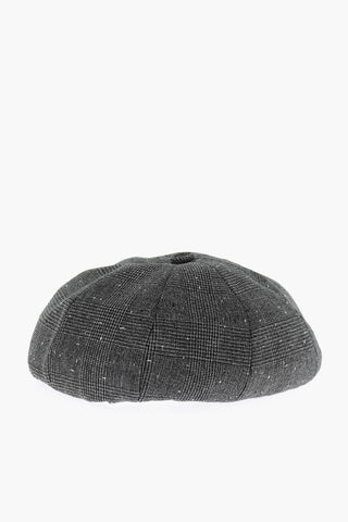 Prince of Wales Motif Virgin Wool Basco Hat