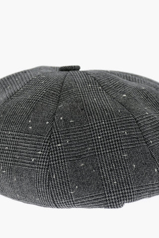 Prince of Wales Motif Virgin Wool Basco Hat