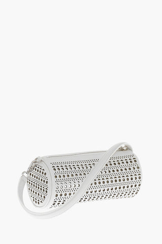 Borsa a Spalla in Pelle Traforata