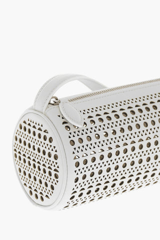 Borsa a Spalla in Pelle Traforata