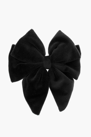 Velvet Bow-Shaped Hair Clip