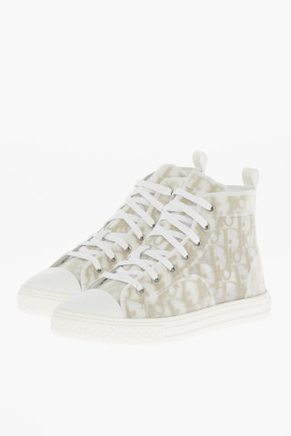 Sneakers Alte con Logo All-Over