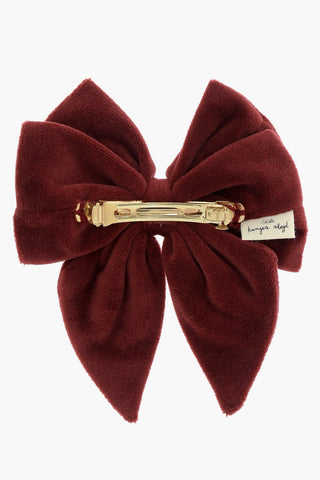 Velvet Bow-Shaped Hair Clip