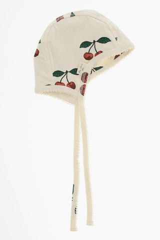 Cappellino in Cotone con Stampa Ciliegie