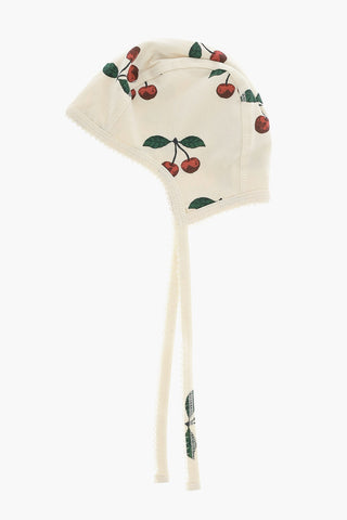 Cappellino in Cotone con Stampa Ciliegie