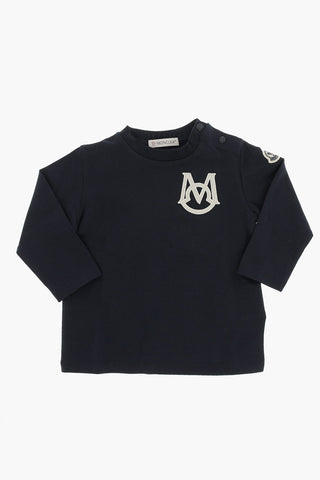 Long Sleeved Crew-neck T-Shirt with Embroidered Logo