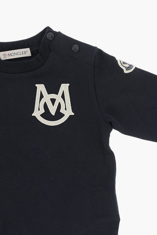 Long Sleeved Crew-neck T-Shirt with Embroidered Logo