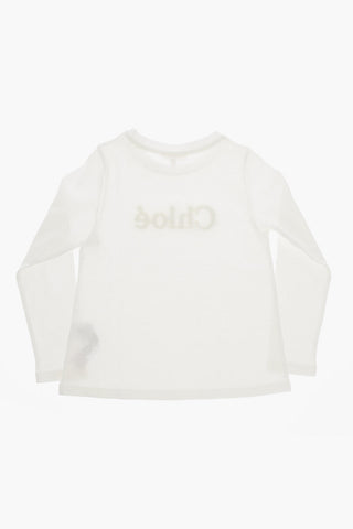Long Sleeved Crew-neck T-Shirt with Embossed Logo
