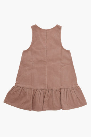 Vestito SULLY MAGOT in Velour a Coste con Scollo a V