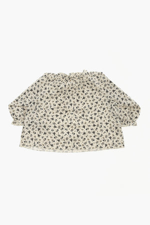 Crewneck Blouse with Floral Print