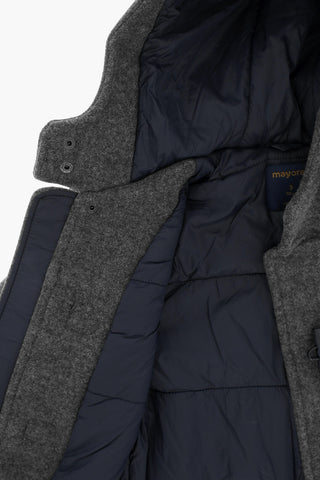 Solid Color Coat with Hood