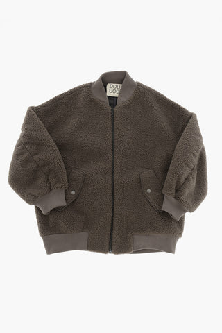 Bomber in Pile con Chiusura Zip
