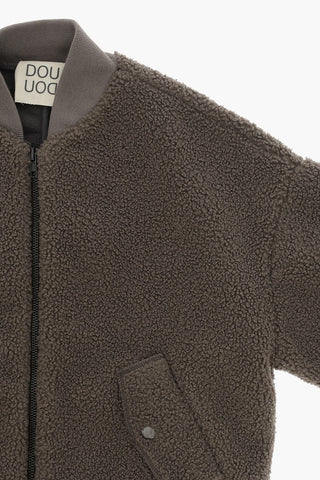 Bomber in Pile con Chiusura Zip